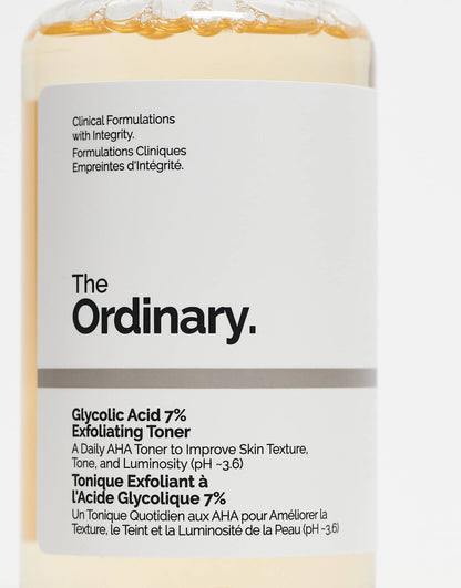Glycolic Acid 7 Exfoliating Toner etiqueta